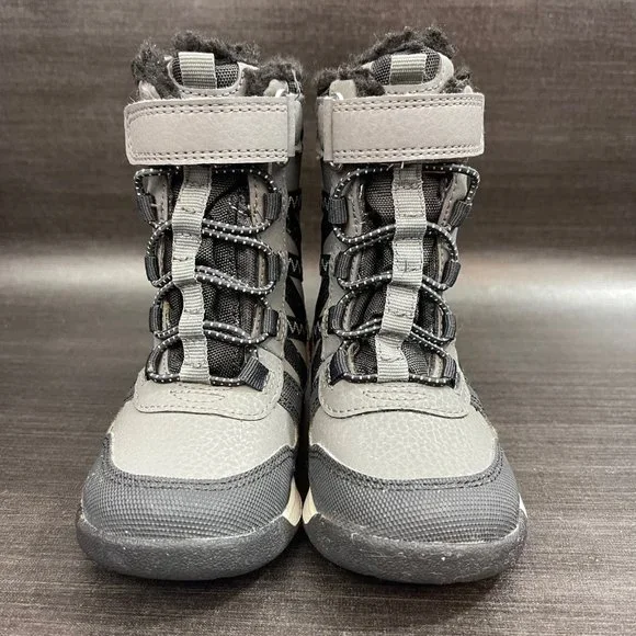 Merrell Snow Crush 2.0 Waterproof Boots Youth Toddler Kids Size 6 Black Shoes - Picture 6 of 10